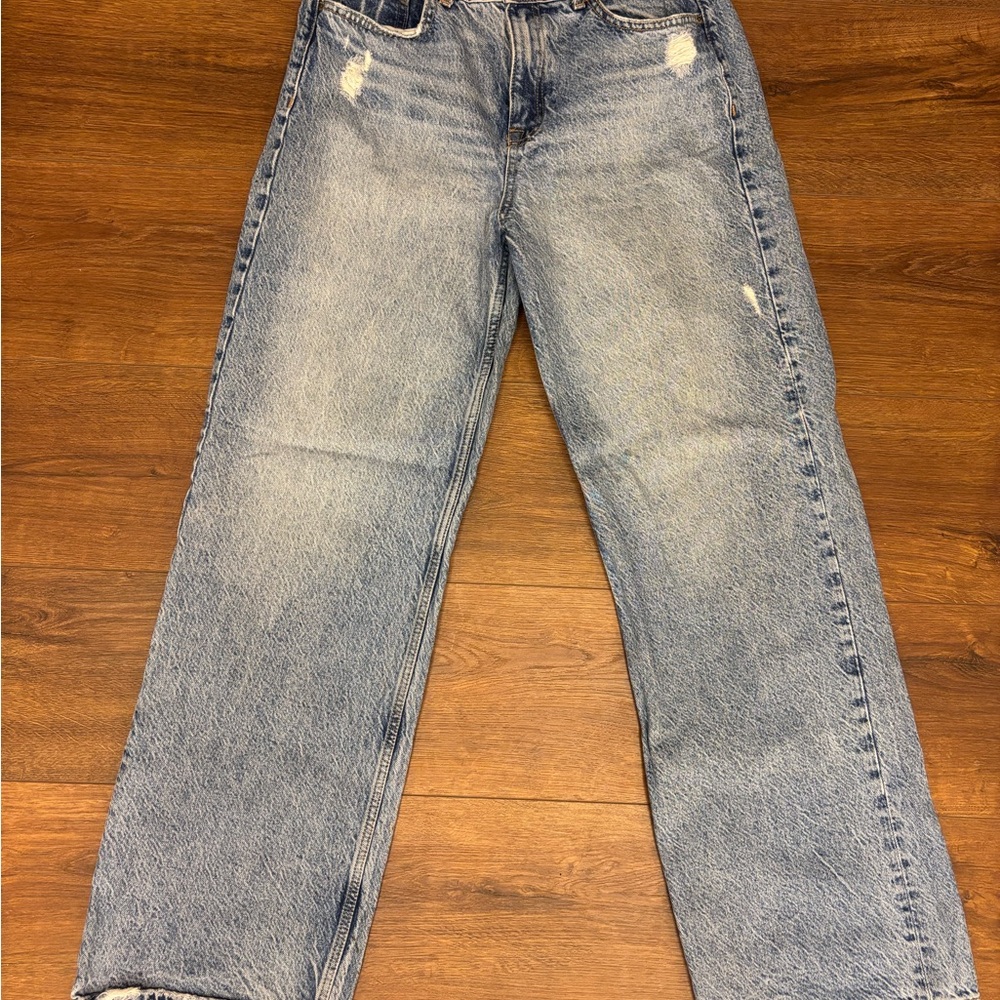 Zara Light Blue Denim Pants